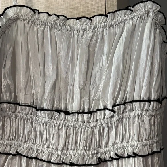 NWT J. Crew Light Gray Crinkled Maxi Dress size S - Picture 5 of 9